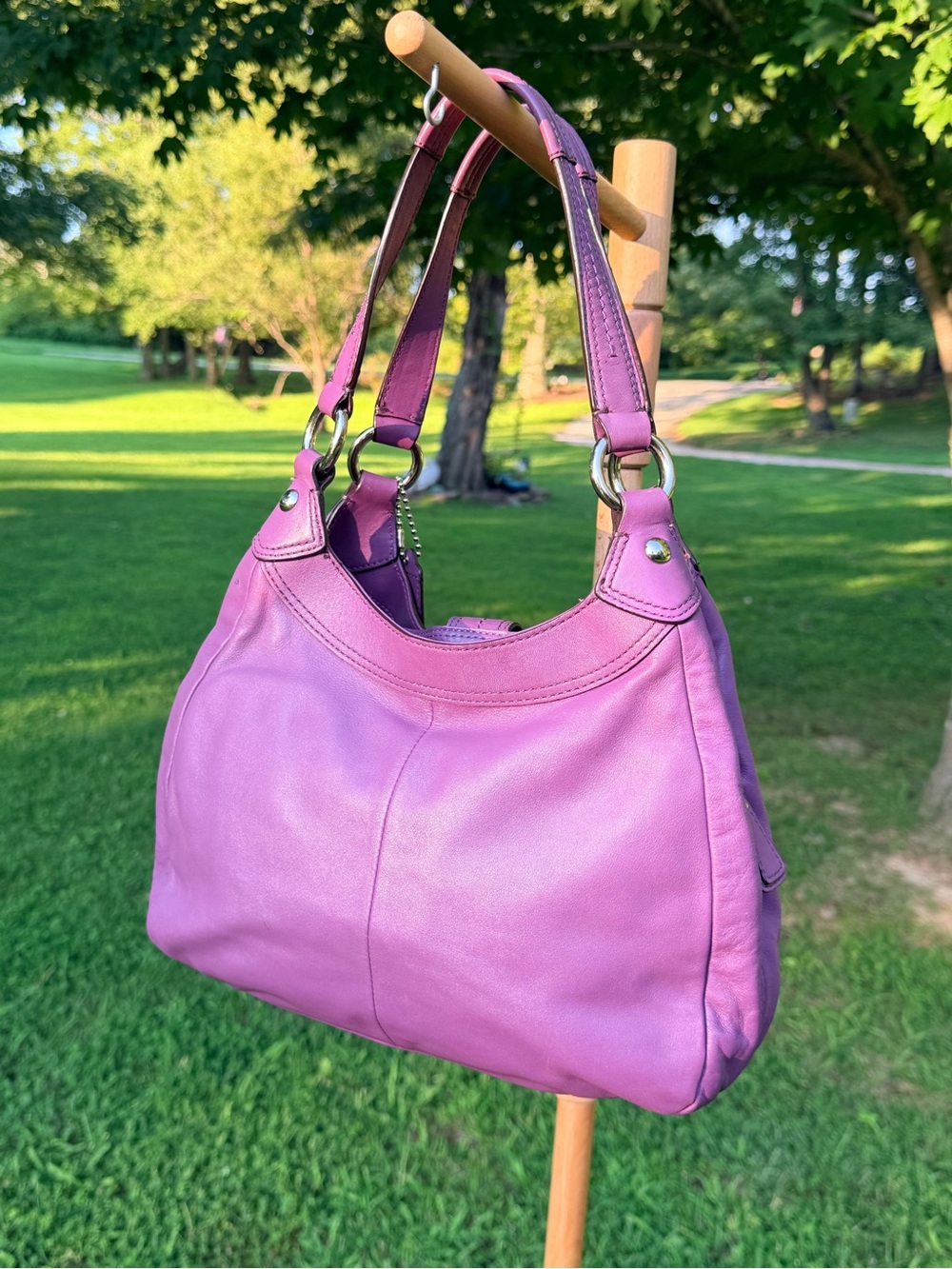 Coach Lavender Leather Soho F17129 Vintage - Picture 6 of 8